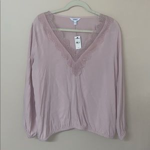 NWT Express Pink Lace Blouse